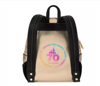 Disney Disneyland 70th Mickey and Friends Loungefly Mini Backpack New with Tag