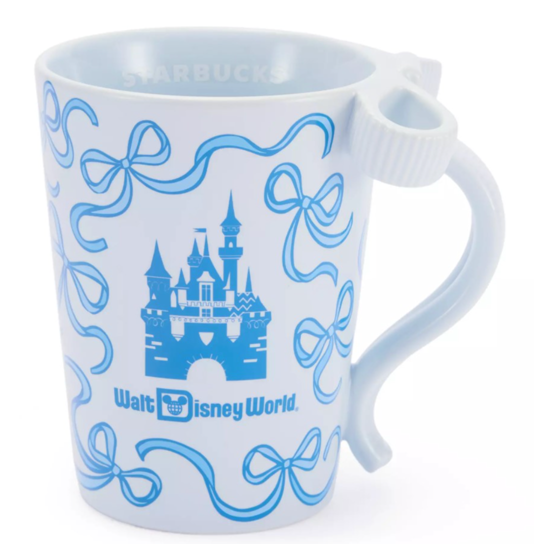 Disney Parks WDW Starbucks Blue Bow Ribbons Castle Ceramic Coffee Mug – I  Love Characters
