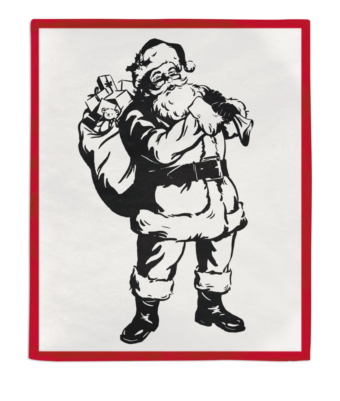 Hallmark Tis the Season Santa Holiday Christmas Throw Blanket 50x60 Ne I Love Characters