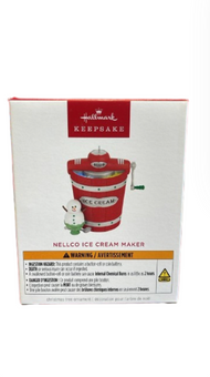 Hallmark 2025 Keepsake Nellco Ice Cream Maker Musical Christmas Ornament New Box