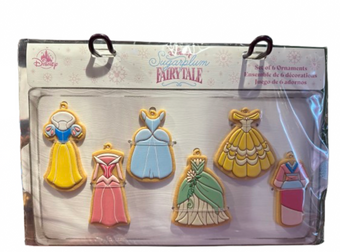 Disney Sugarplum Fairytale Princess Dresses Cookie Set Christmas Ornament New