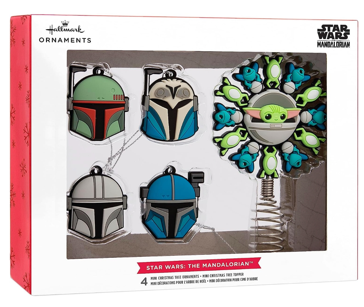 Hallmark Star Wars Mandalorian Christmas Tree Topper + Mini Ornaments – I  Love Characters