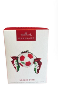 Hallmark 2025 Keepsake Soccer Star Christmas Ornament New with Box