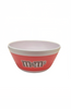 M&M's World Red Character Silhouette Melamine Satin Finish Bowl New