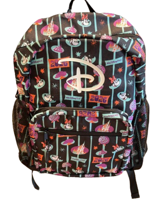 Disney Parks WDW 2026 Mickey & Minnie Mouse Backpack Bag New With
