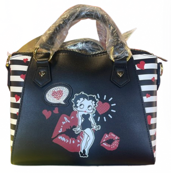 Universal Studios Betty Boop Love Black Satchel Bag New With Tag