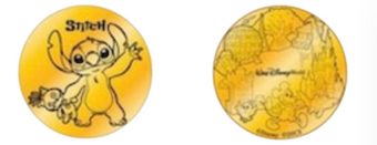 Disney All Star Sports Resort Stitch and Scrump Collectible Coin Medallion New