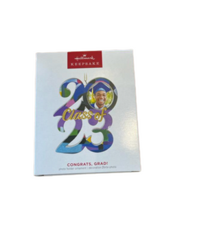 Hallmark 2023 Keepsake Congrats, Grad! Ceramic Photo Frame Ornament New with Box