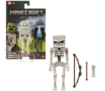 Minecraft Movie Skeleton Action Figure & Accessories Toy New with Box