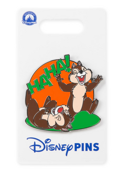 Disney Parks Chip 'n Dale 'Haha!' Pin New With Card