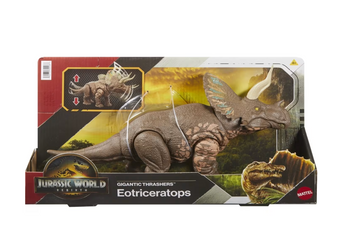Jurassic World Rebirth Gigantic Thrashers Eotriceratops Dinosaur Action Figure