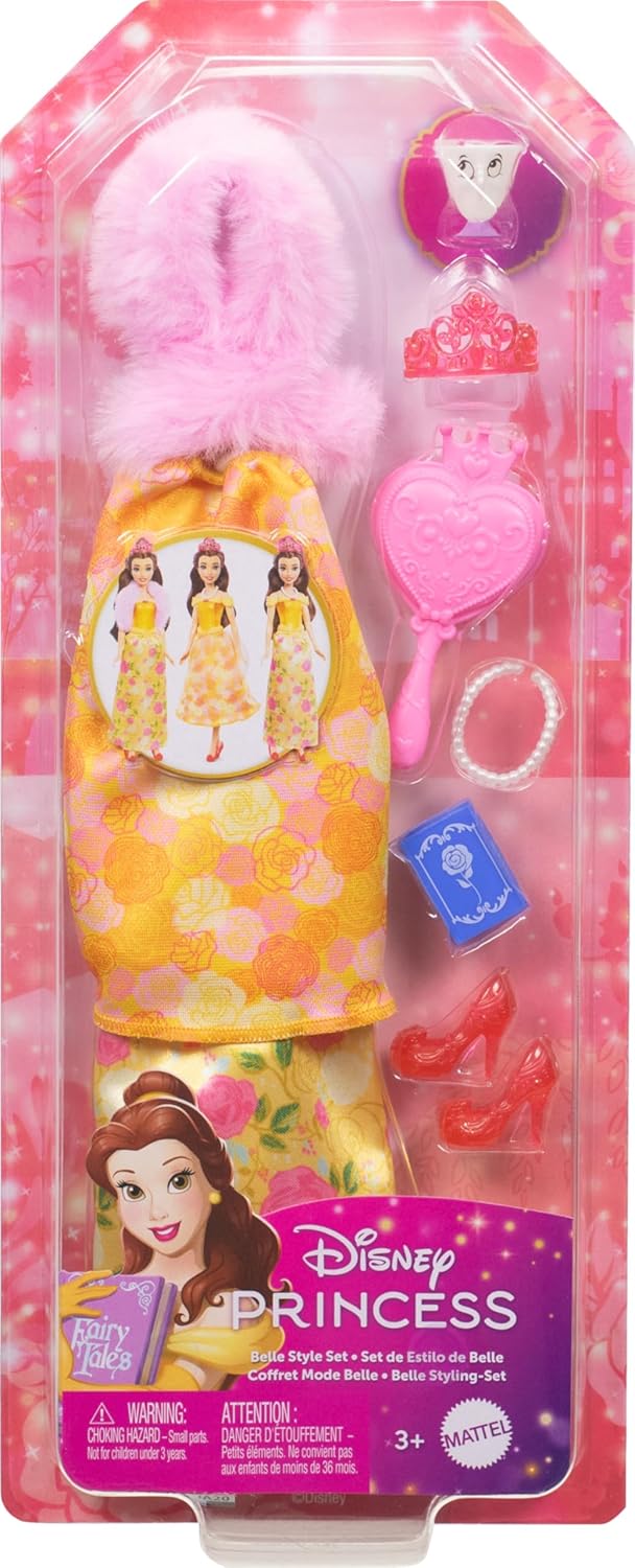 Disney Princess Belle Fashions & Accessories Pack Inspired by Disney Movie Beauty and the Beast [Walmart Exclusive]