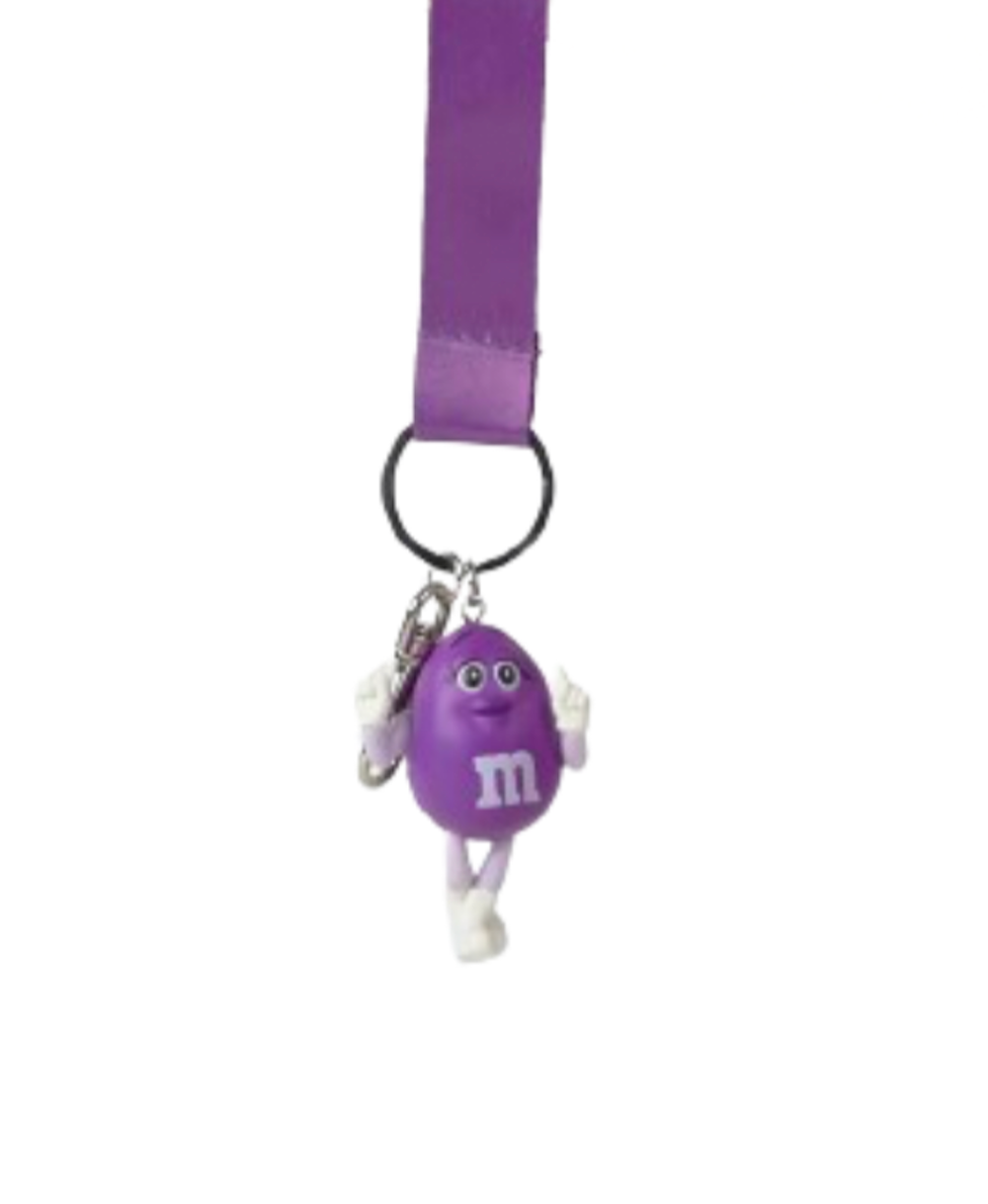 M&M's World Purple Keychain with Fabric Loop New with Tag – I Love