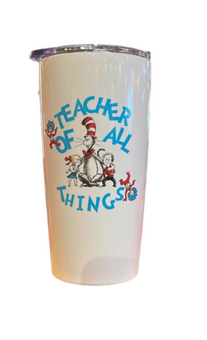 Universal Studios Dr. Seuss Teacher of All Things Tumbler New