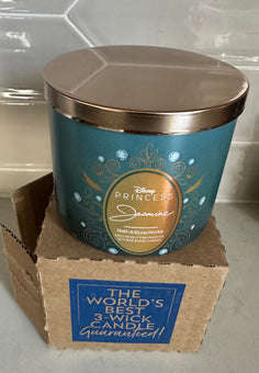 Bath and Body Works Disney Princess Jasmine Limited Edition 3-Wick Candle New