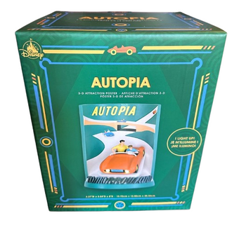 Disney Parks Disneyland Tomorrowland Autopia 3D Model Poster Figurine Statue