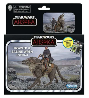 Star Wars Ahsoka Vintage Sabine and Howler Action Figure Set Toy New With Tag