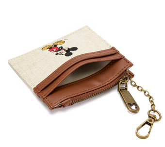 Disney Parks Mickey Mouse Canvas Wallet New with Tag
