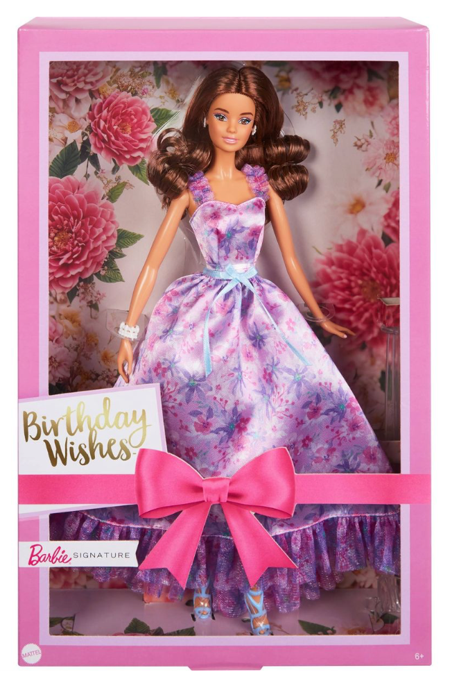 Barbie Signature Birthday Wishes Collectible Doll Lilac Dress Toy New with Box
