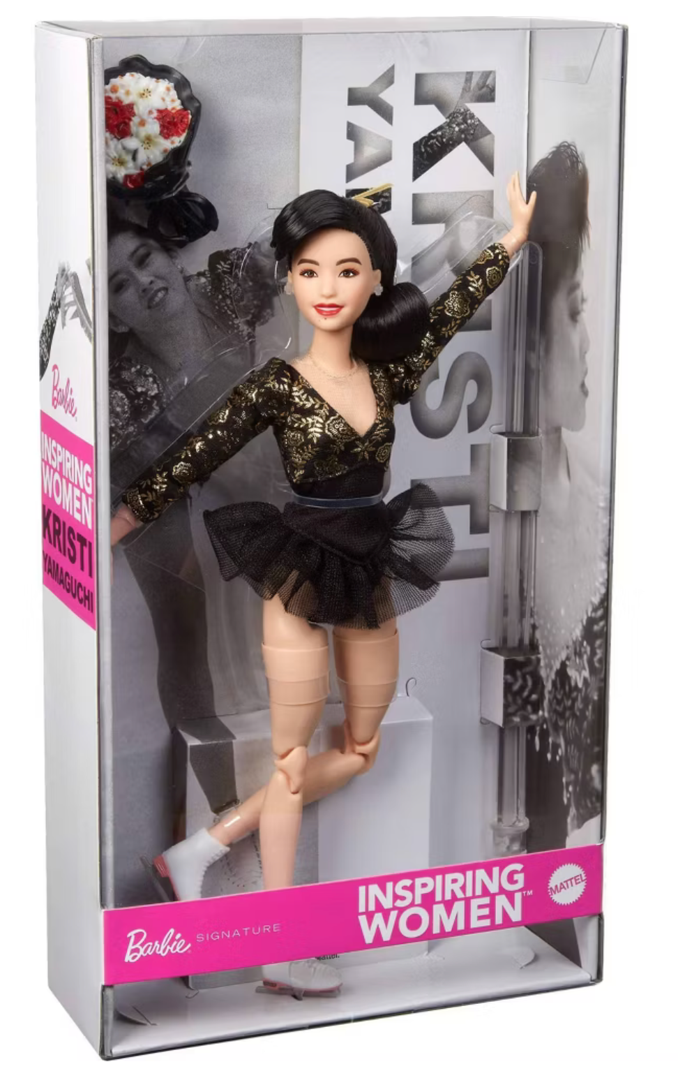 Barbie Inspiring Women Kristi Yamaguchi Doll 1992 Winter Olympics Toy I Love Characters