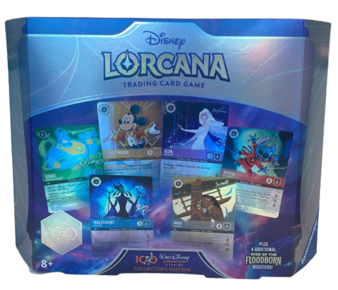 Disney 100 TCG Lorcana Rise of the Floodborn Collector's Edition Gift I Love Characters Disney 100 TCG Lorcana Rise of the Floodborn Collector's Edition Gift I Love Characters