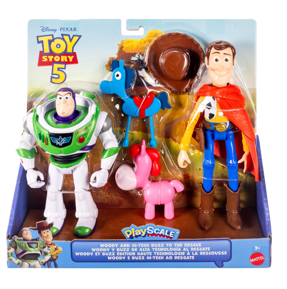 Disney Pixar Toy Story 5 Woody & Buzz Lightyear Playscale Pack