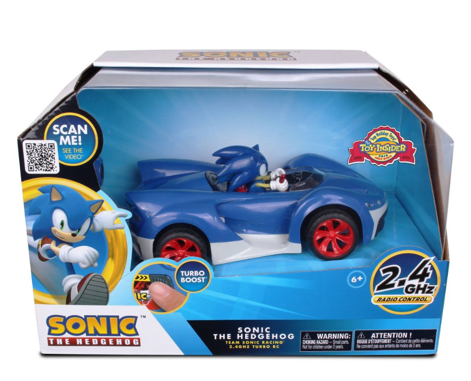 NKOK Sonic the Hedgehog 2.4 GHZ Turbo Boost RC Vehicle New With