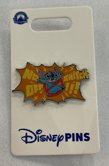 Disney Parks Stitch -No Switch OFF- Pin New with Card