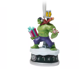 Disney Parks Hulk Holiday Light Up Living Magic Sketchbook Christmas Ornament N