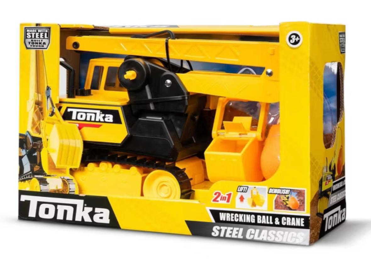 Tonka Steel Classics 2-in-1 Wrecking Ball \u0026 Crane Toy New With Box – I Love  Characters, image size:1180x884
