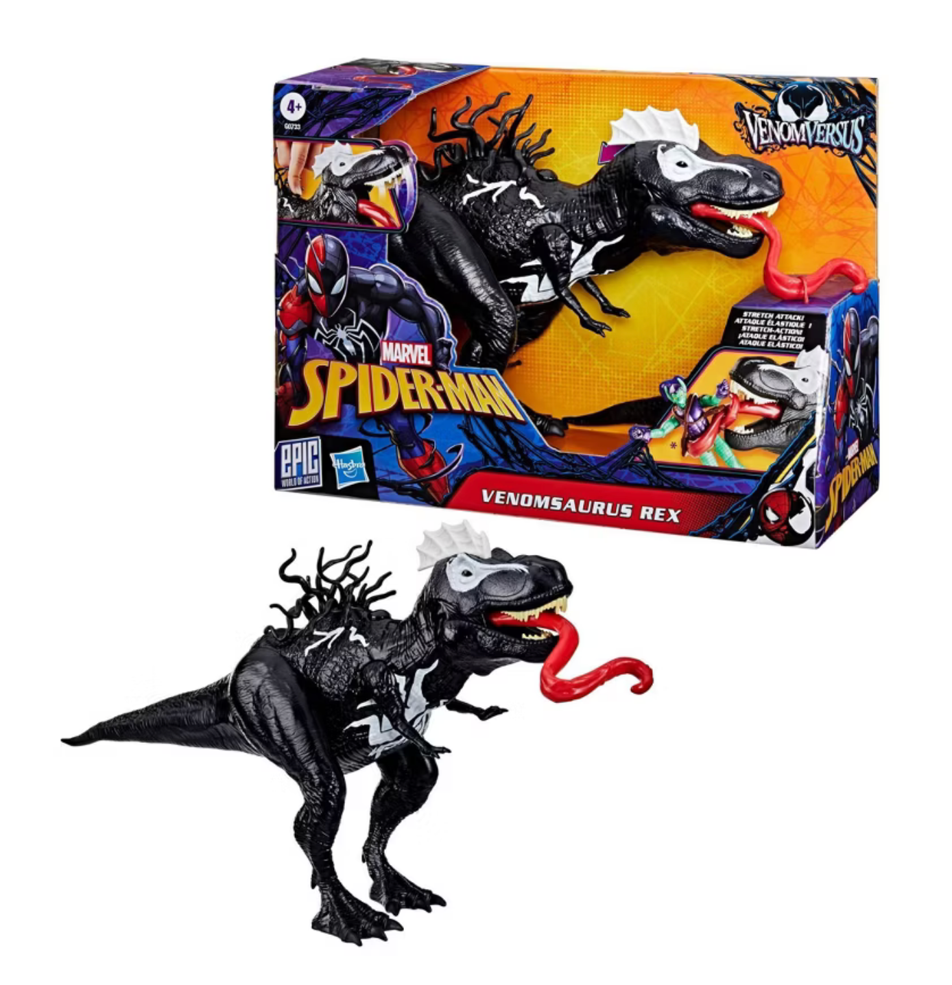 Marvel Spider-Man Epic World Venom vs Venomsaurus Rex Action