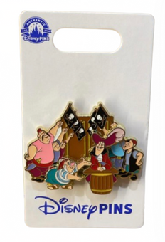 Disney Parks Peter Pan Hook's Pirates Trading Pin New with Card