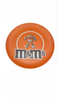 M&M's World Orange Silhouette Character Melamine Satin Finish Plate New