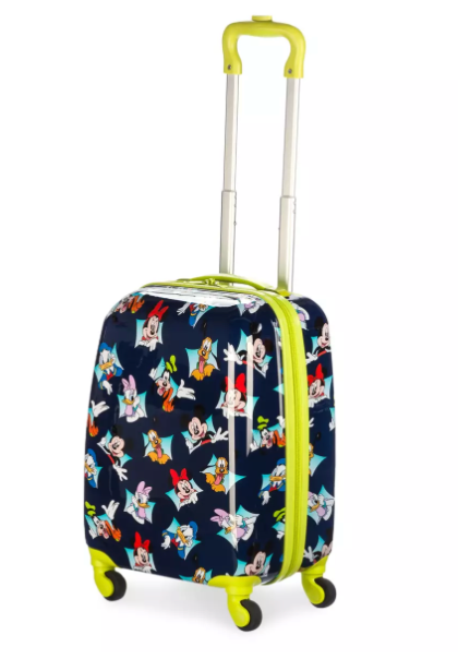 Disney Parks Mickey Mouse and Friends Rolling Luggage Small New With I Love Characters
