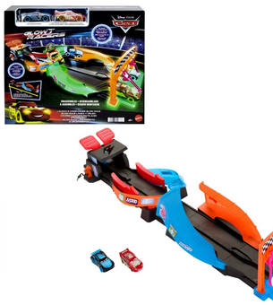 Disney and Pixar Cars Glow Racers Launch & Criss-Cross Playset New With Box
