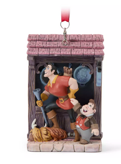 Disney Gaston and LeFou Sketchbook Christmas Ornament Beauty and the Beast New