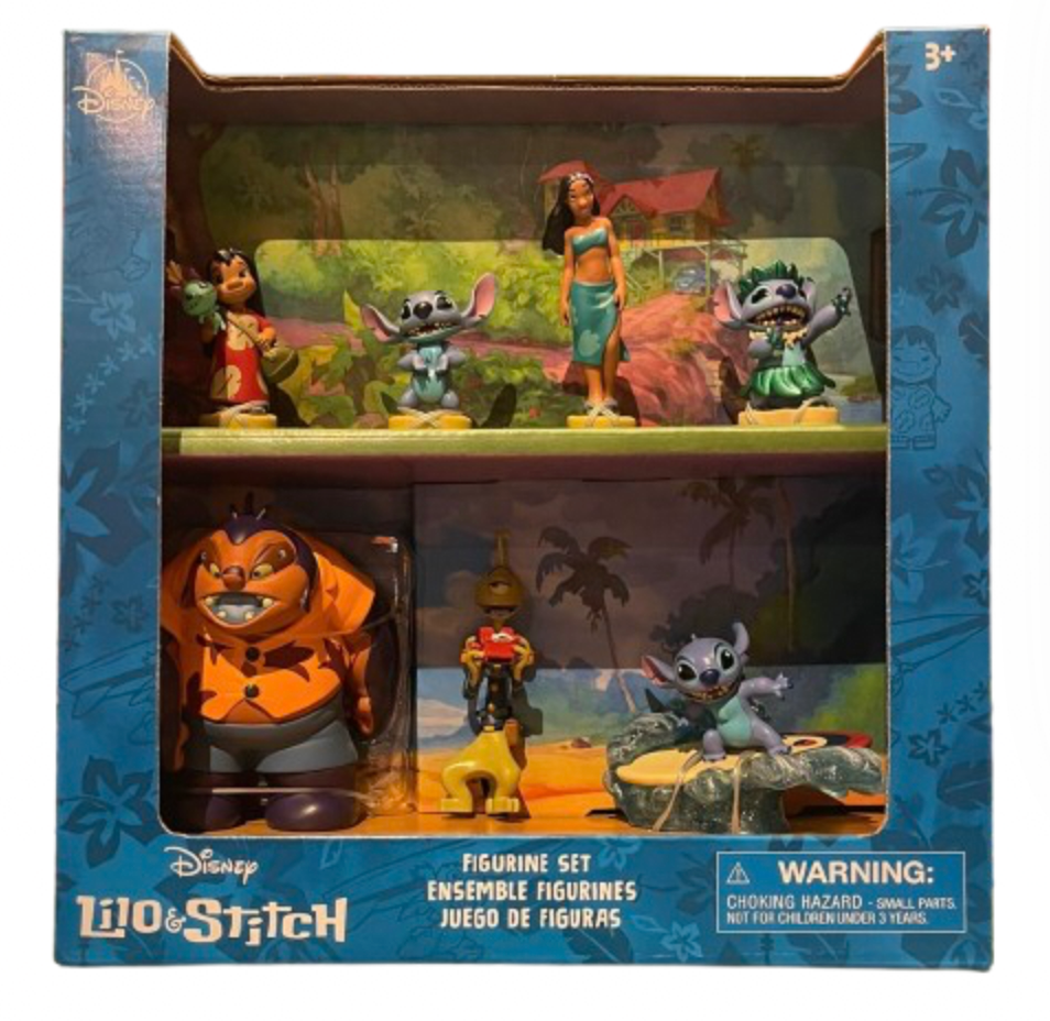 Disney Parks Lilo & Stitch Figurine Playset Toy New With Box – I