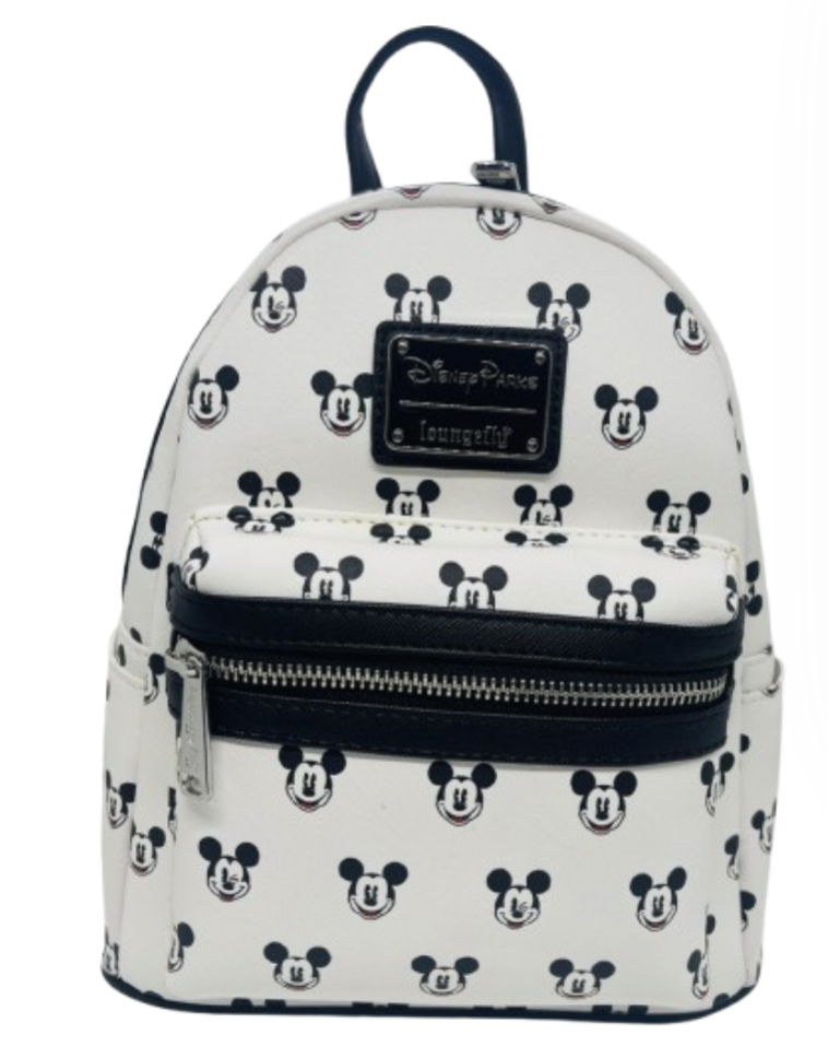 Disney Parks Mickey Mouse Faces Loungefly Mini Backpack Black White Ne – I Love Characters