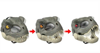 Jurassic World Rebirth T-Rex Rage N Roar Mask with Led Light Up Eyes Roar 2025