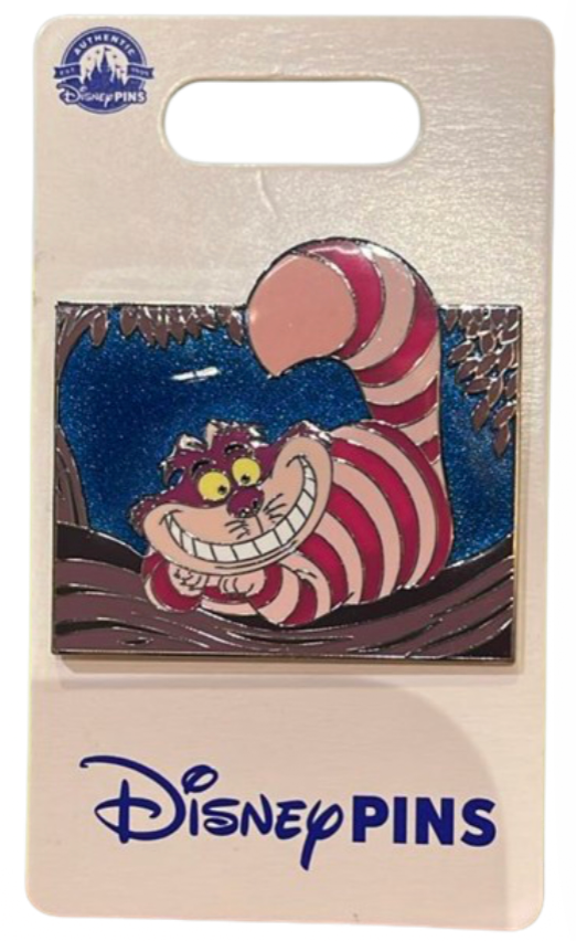 Disney Parks Cheshire Cat In Tree Alice In Wonderland Figure Pin New with Card