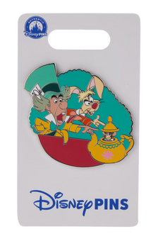 Disney Parks Alice in Wonderland Mad Hatter Tea Party Pin New With Card