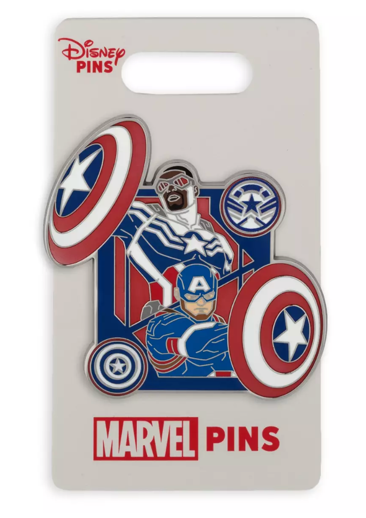Disney Parks Marvel Captain America Pin Sam Wilson and John Walker New – I  Love Characters