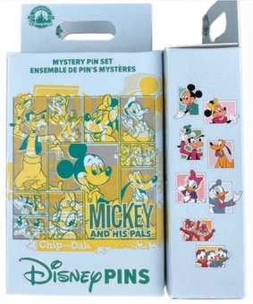 Disney Parks Mickey Mouse and His Pals Mystery Pin Set New With Box