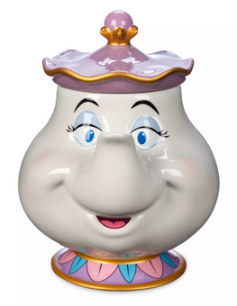 Disney Parks Mrs. Potts Sculpted Mug with Lid Beauty and the Beast New With Tag
