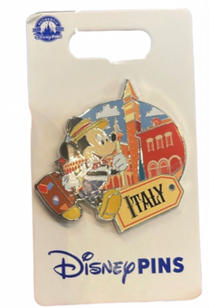 Disney Parks Epcot Mickey Mouse Traveling Italy Pin New with Card