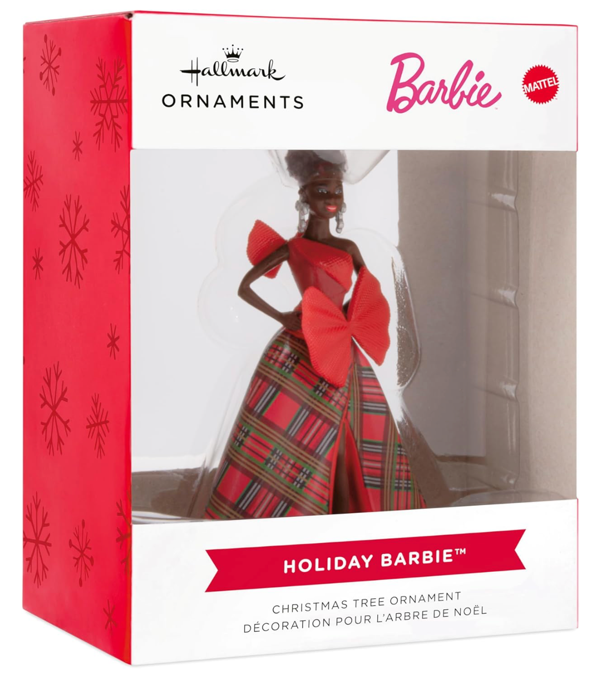 Hallmark Holiday African American Barbie 2024 Christmas Ornament New W I Love Characters