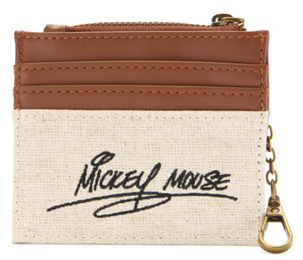 Disney Parks Mickey Mouse Canvas Wallet New with Tag