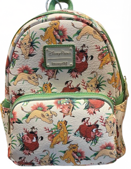 Disney Parks Animal Kingdom Loungefly Timon Pumba Mini Backpack New With Tag