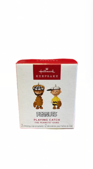 Hallmark 2025 Keepsake Mini The Peanuts Gang Playing Catch Ornaments Set New