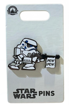 Disney Parks Star Wars Storm Trooper Pew Pew Pin New with Card